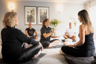 Enjoy yoga, sound bathing and movement sessions as part of your retreat
