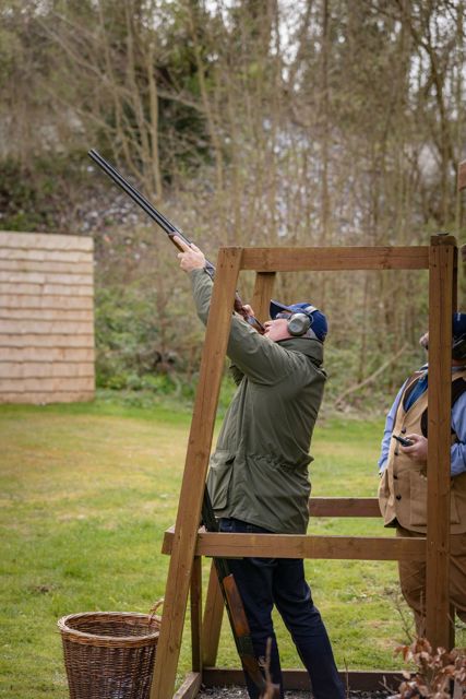Image shot for Governors books to be produced after 77th Member's Meeting..Picture shows Governor Nick Jarvis at the clay pigeon shoot. .Picture date: Friday April 5, 2019..Photograph by Christopher Ison ©.07544044177.chris@christopherison.com.www.christopherison.com