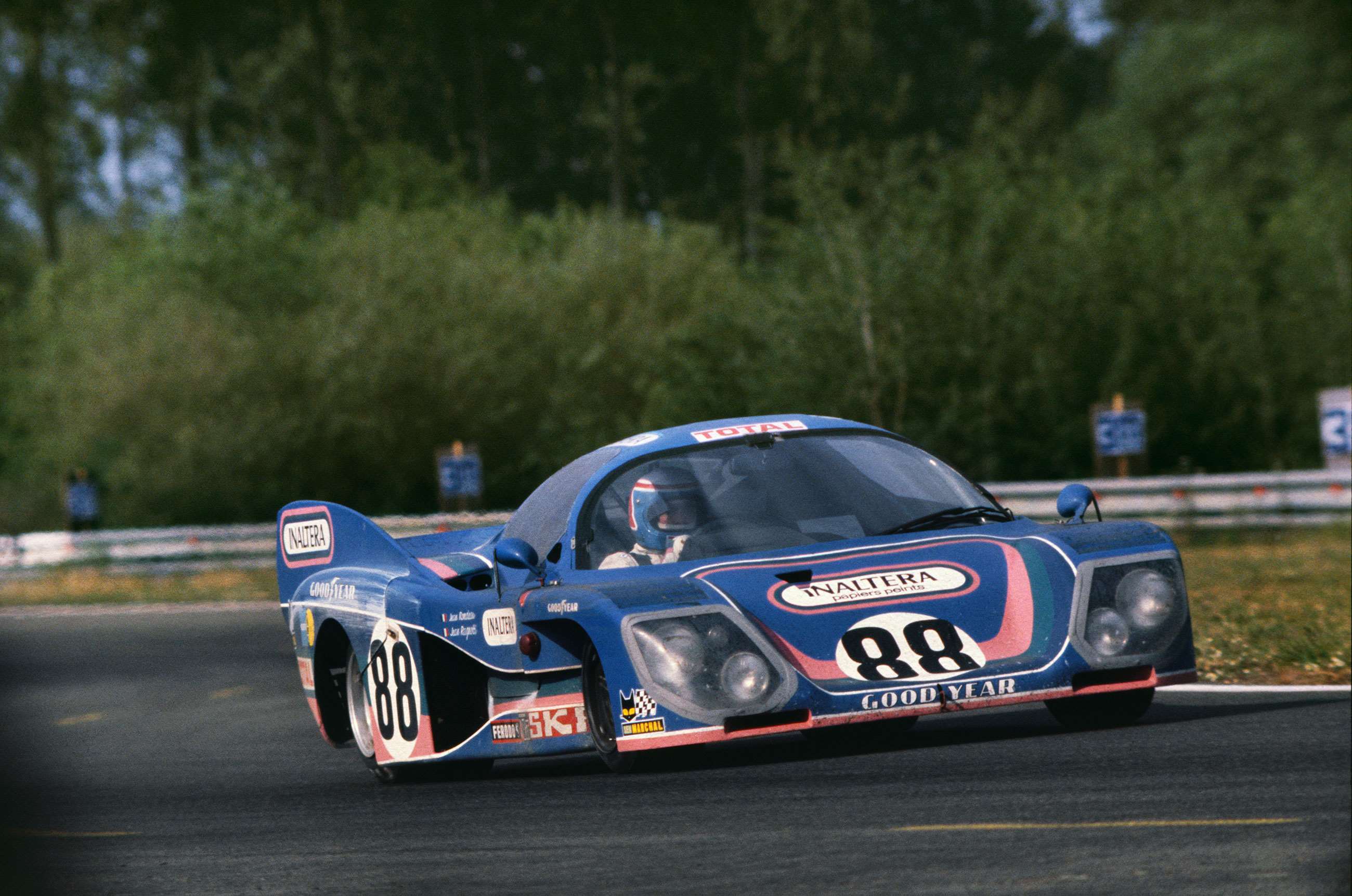 The Inaltera LM77 Ford of Jean Rondeau and Jean Ragnotti that finished in fourth at Le Mans in 1977.