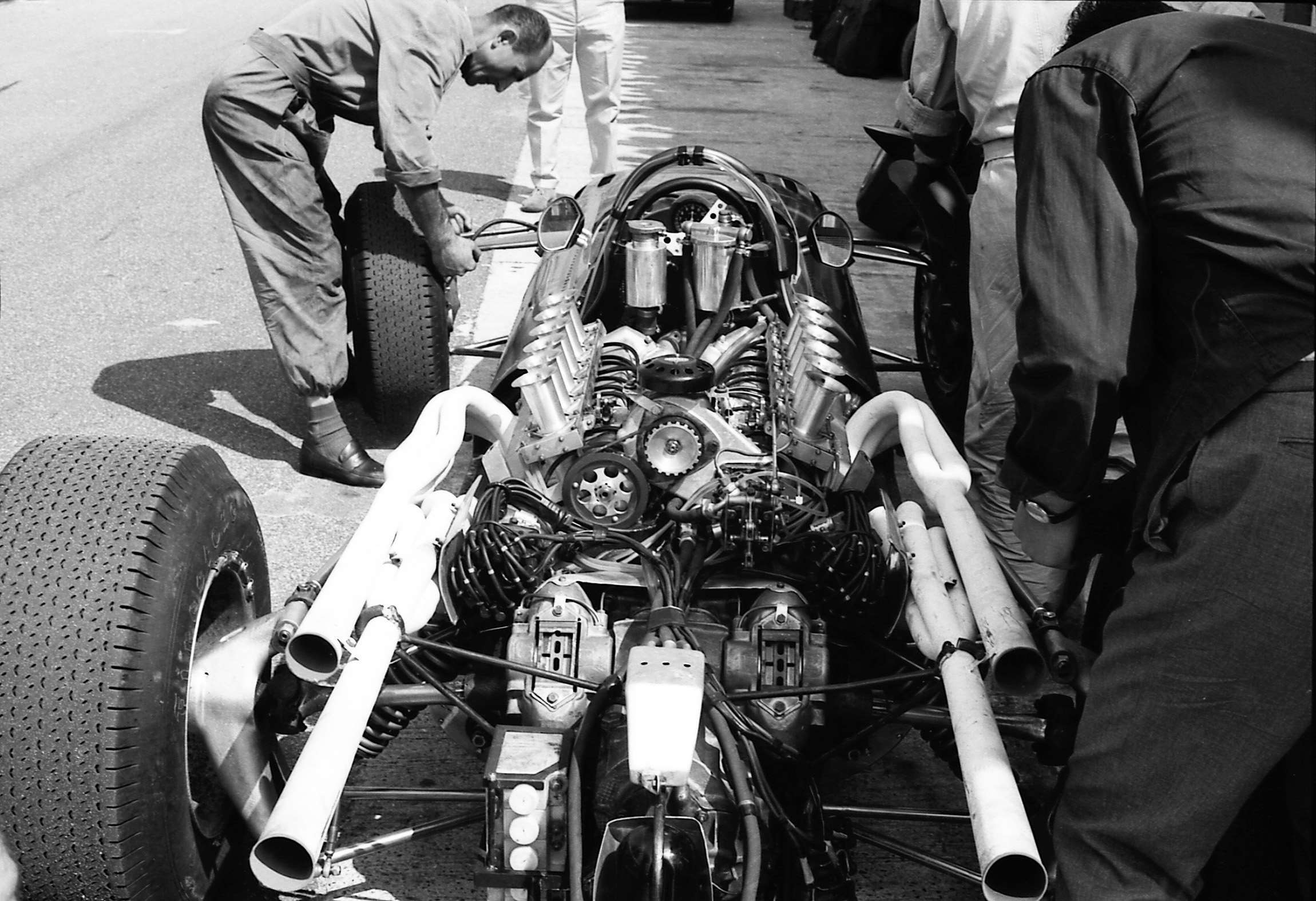 Ferrari 312 V12 in pre-Italian GP Monza testing, 1966