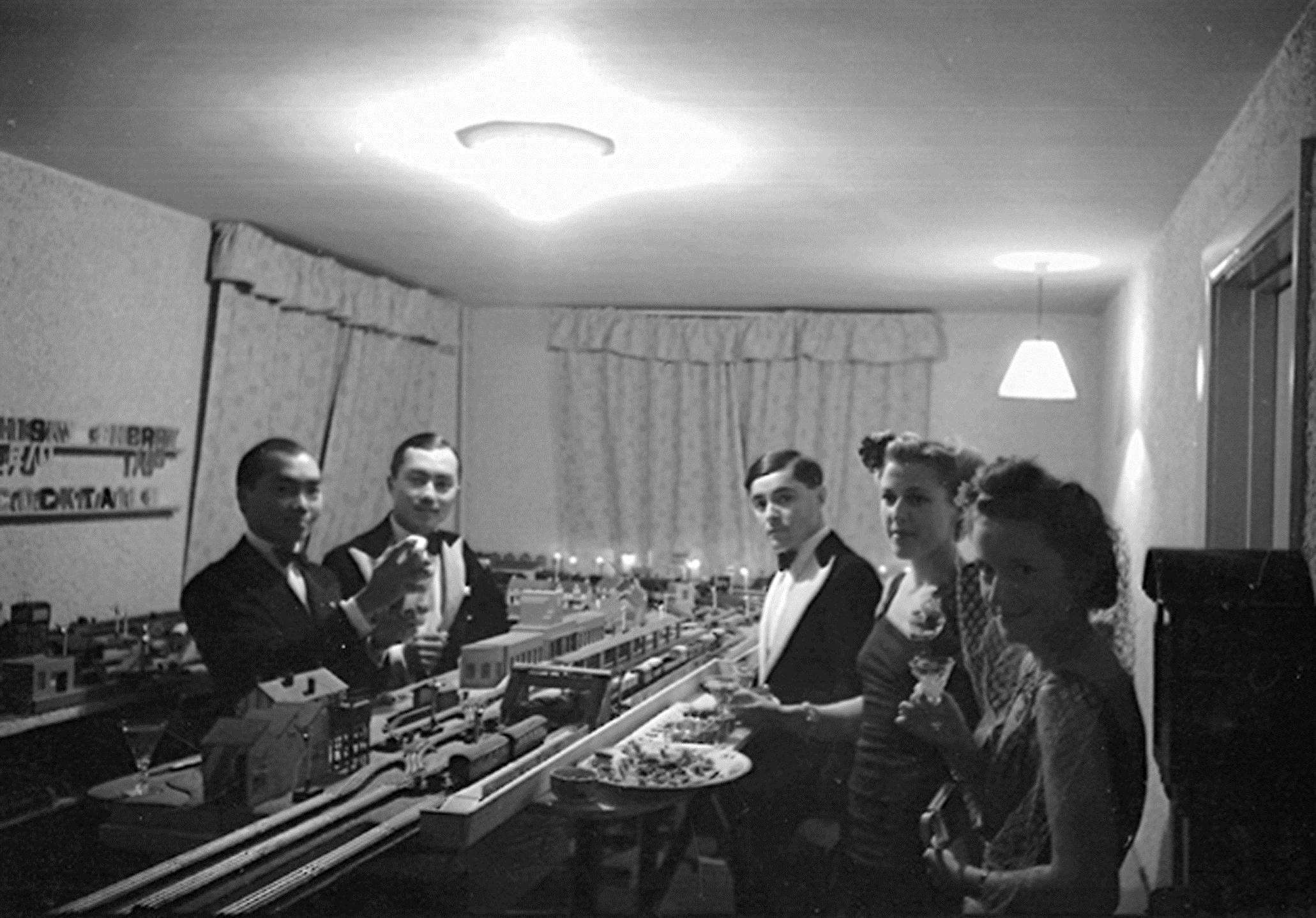 Happy times for the Siamese Princes down in Rock, Cornwall - with their model railway!  Prince Abhas with his older brother Prine Bira, then the senior Prince Chula - and the Princes’ English wives - Ceril and ‘Lisba’