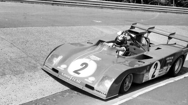 Pace in works 312 PB at the Karussel, Nurburgring, 1973