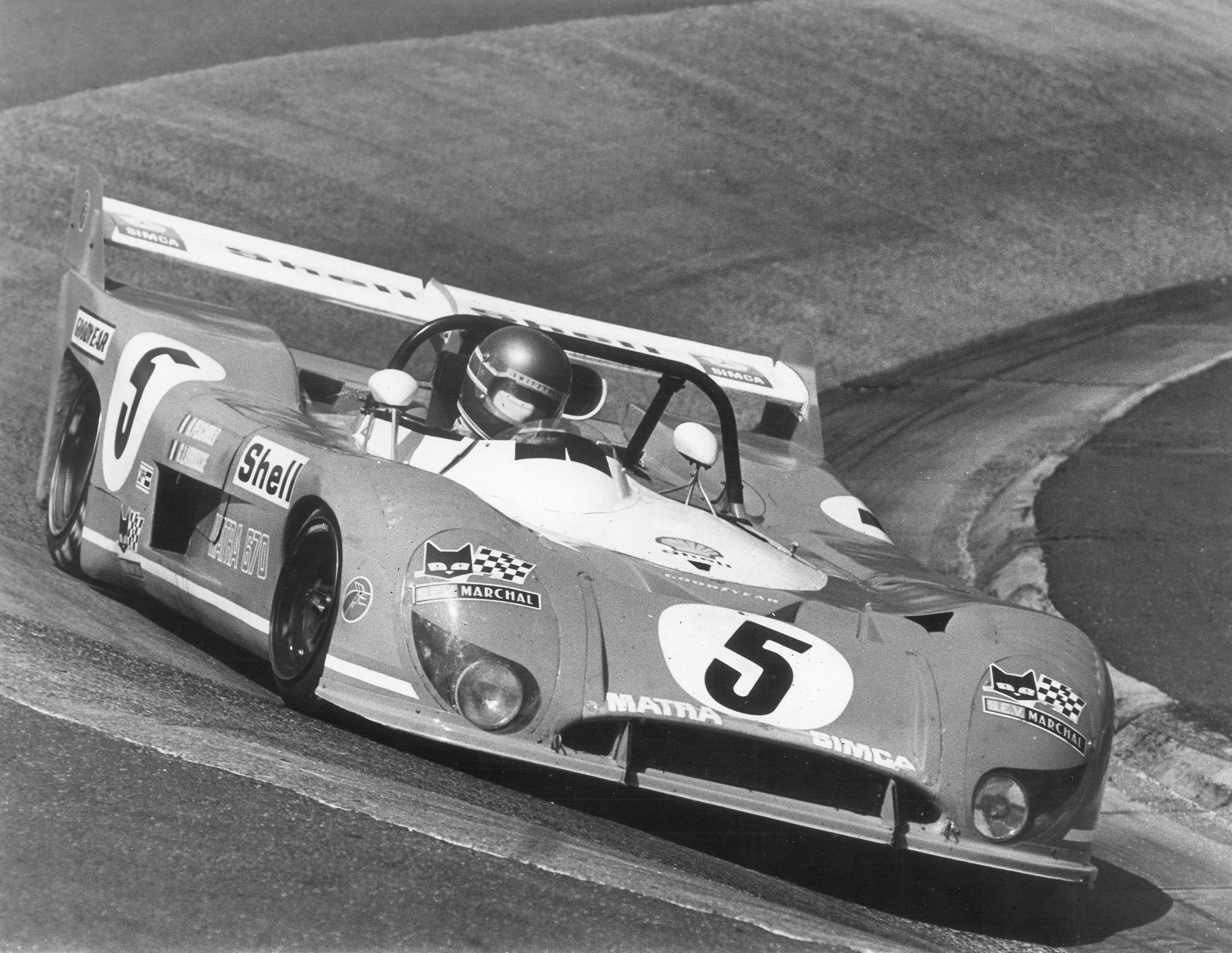 Matra attacking the carousel, Nurburgring 1,000km, 1973.