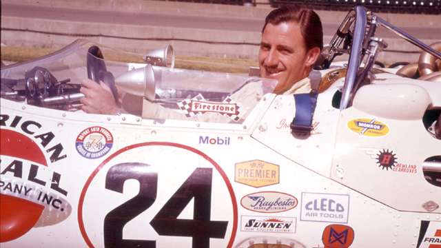 1966 Indy ‘500’ winner - Graham Hill in his Lola-Ford T90 ‘American red Ball Special’