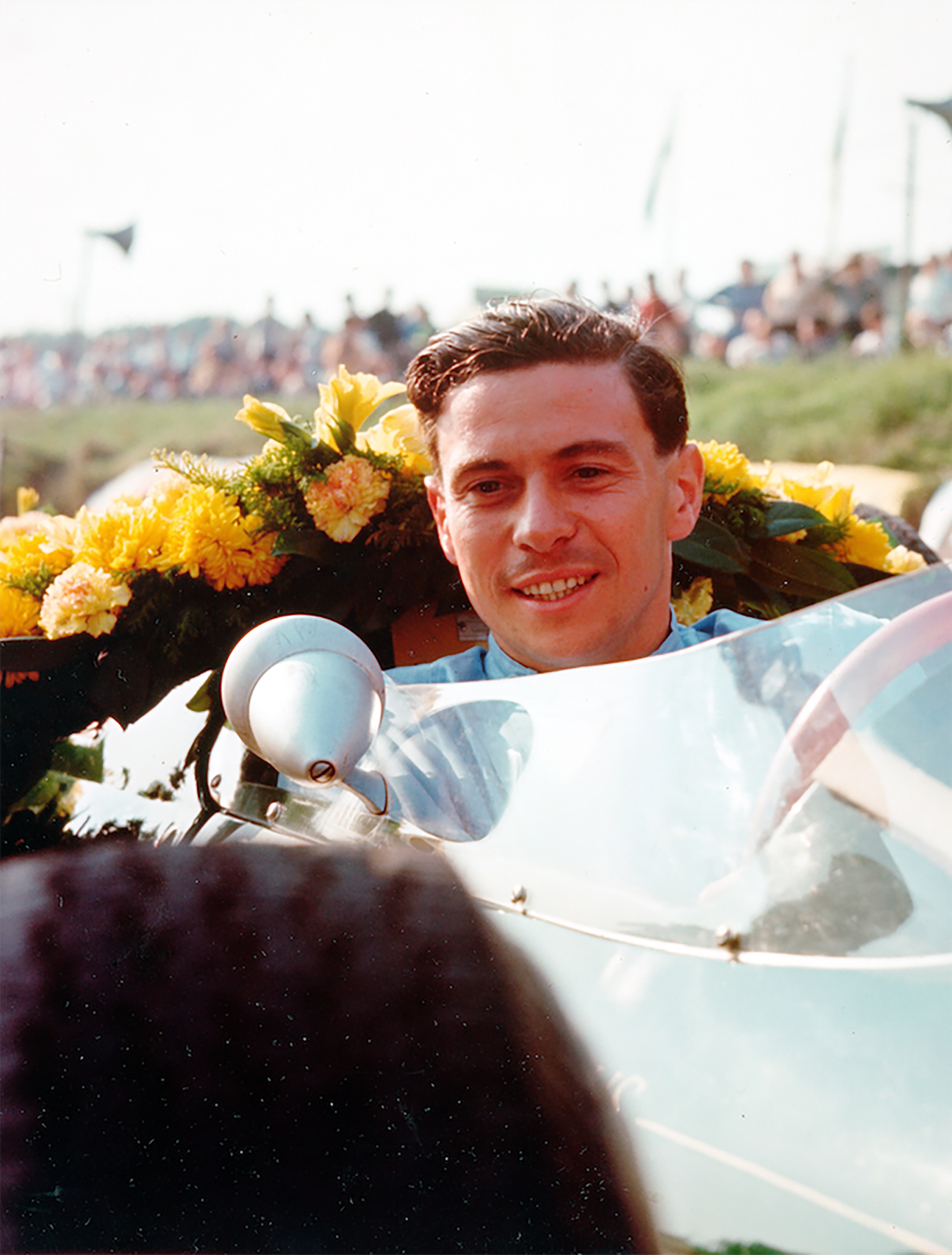 Jimmy with his laurels - such a frequent sight in Formula 1, Formula 2, Formula Junior, touring cars, GT cars, sports cars, Indy cars… during the 1960s...