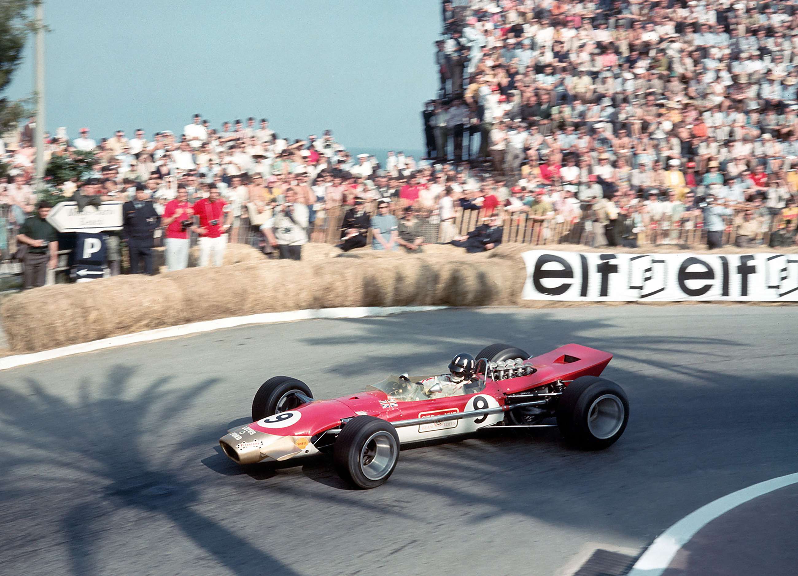 1962 World Champion Graham Hill in his 1968 World Championship-winning Lotus-Ford 49B - here on his winning way in that year’s Monaco GP