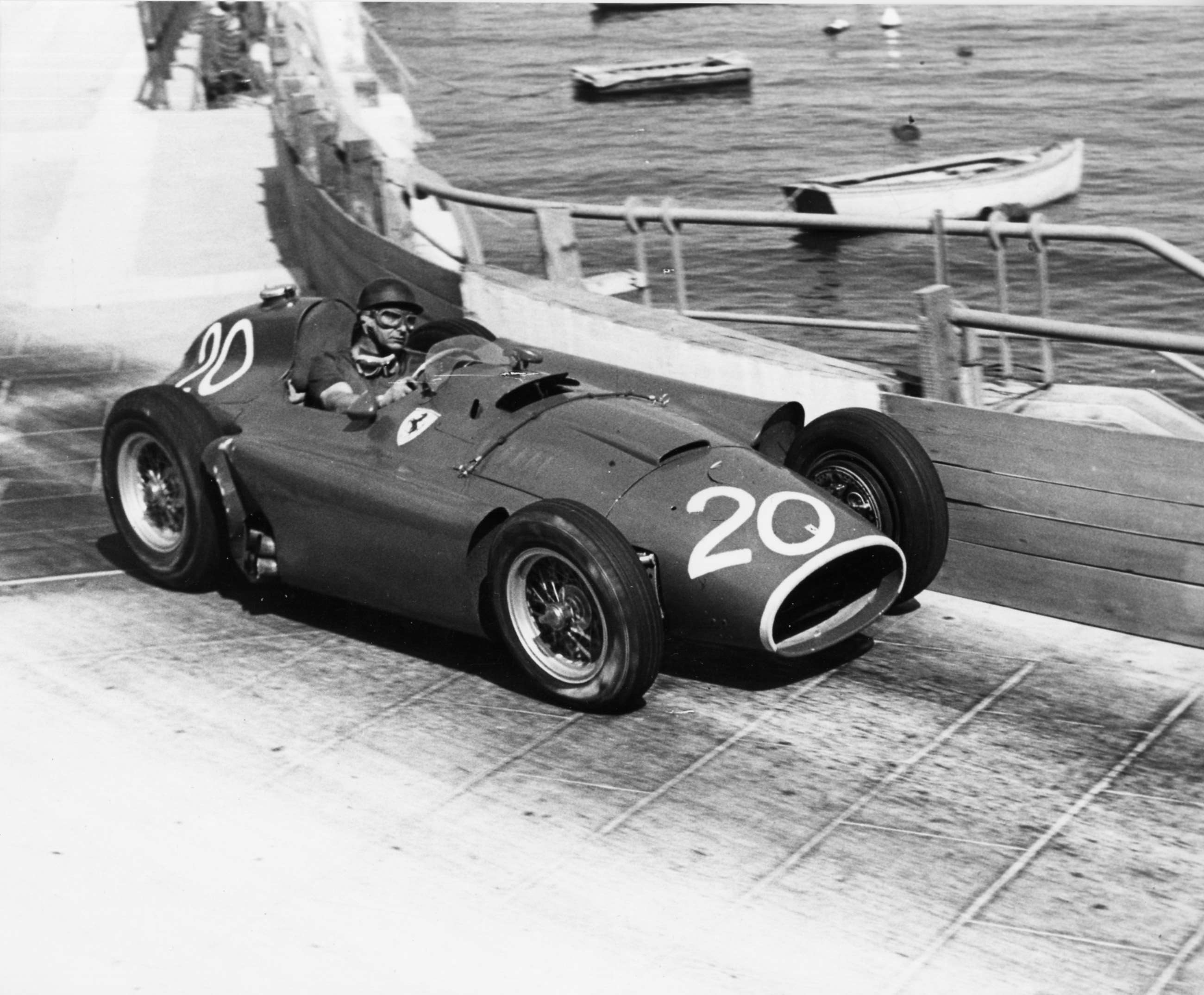 In 1956 Fangio had a troubled early-season with the Lancia-Ferraris – as here at Monaco - before coming good later in the year and - with team-mate Peter Collins’s sporting assistance - clinching his fourth Championship title in that year’s Italian GP