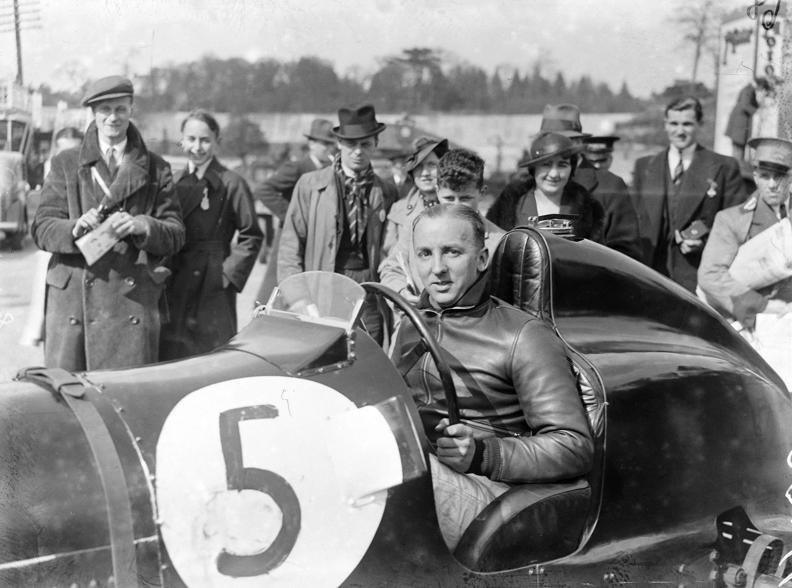 Pacey at Brooklands on Easter Sunday, 1936.