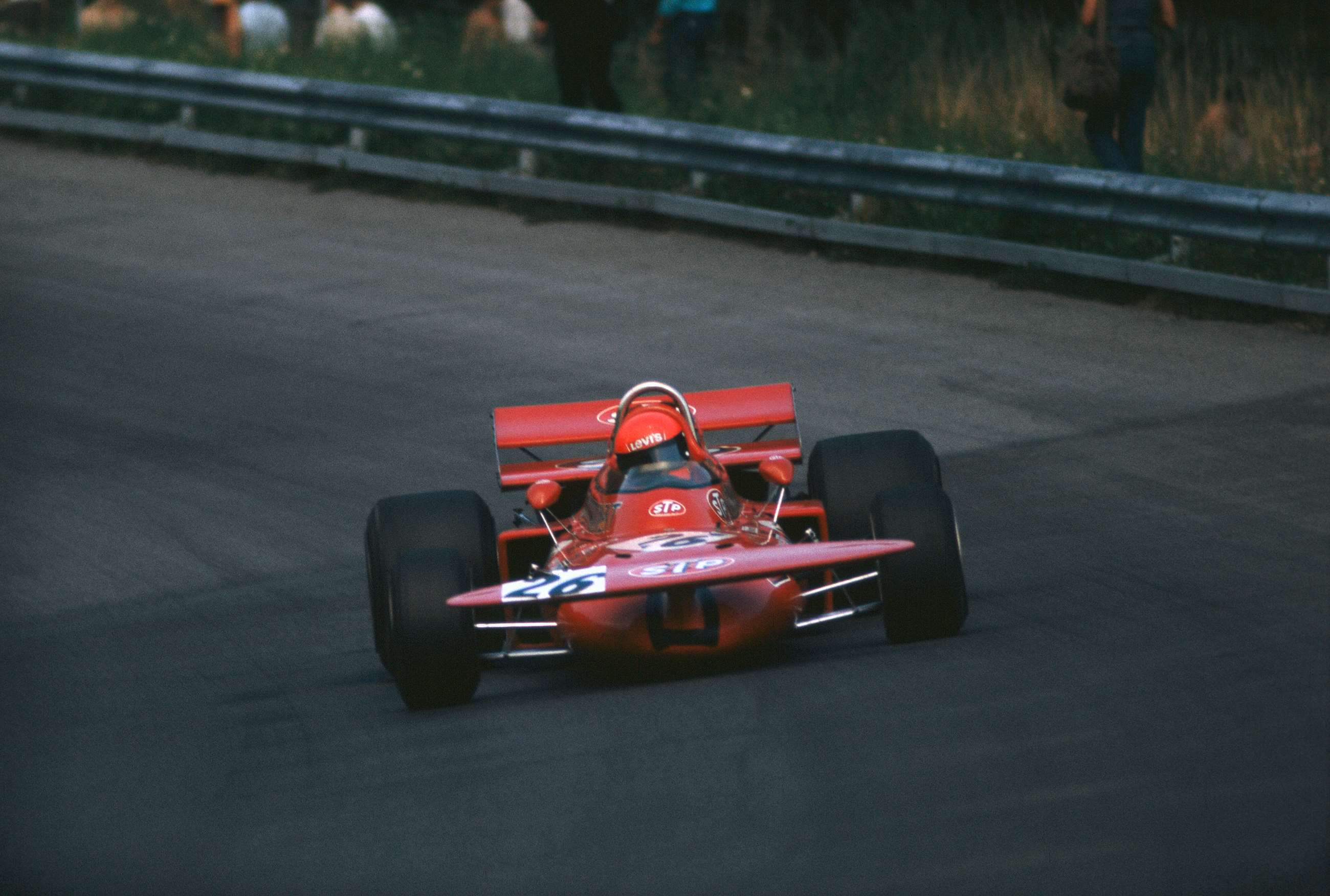Lauda making his F1 debut at the wheel of the March 711 Ford. 