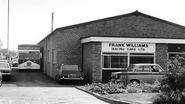The original home of Williams Racing, Slough, Berkshire. Images c. 1973.