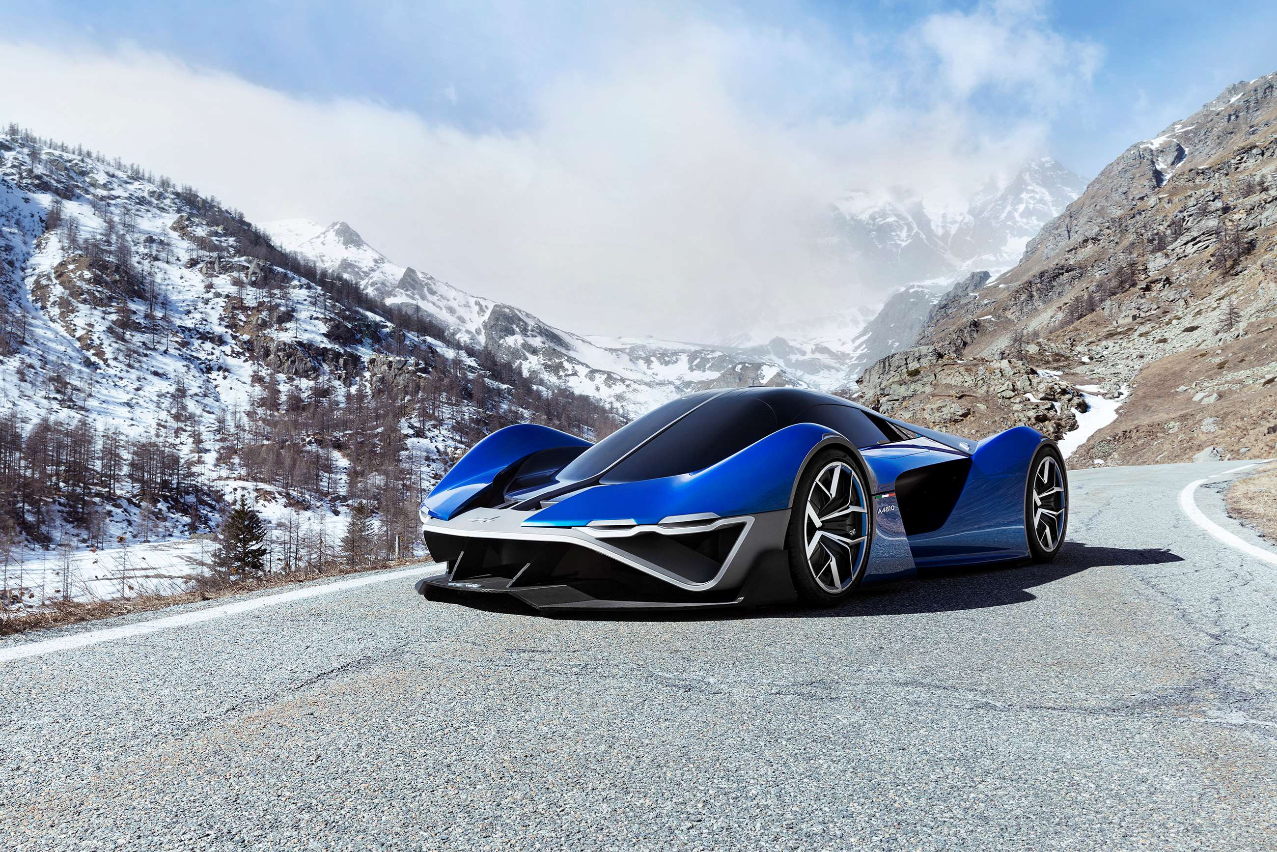 The A4810 is a hydrogenpowered Alpine supercar FOS Future Lab GRR