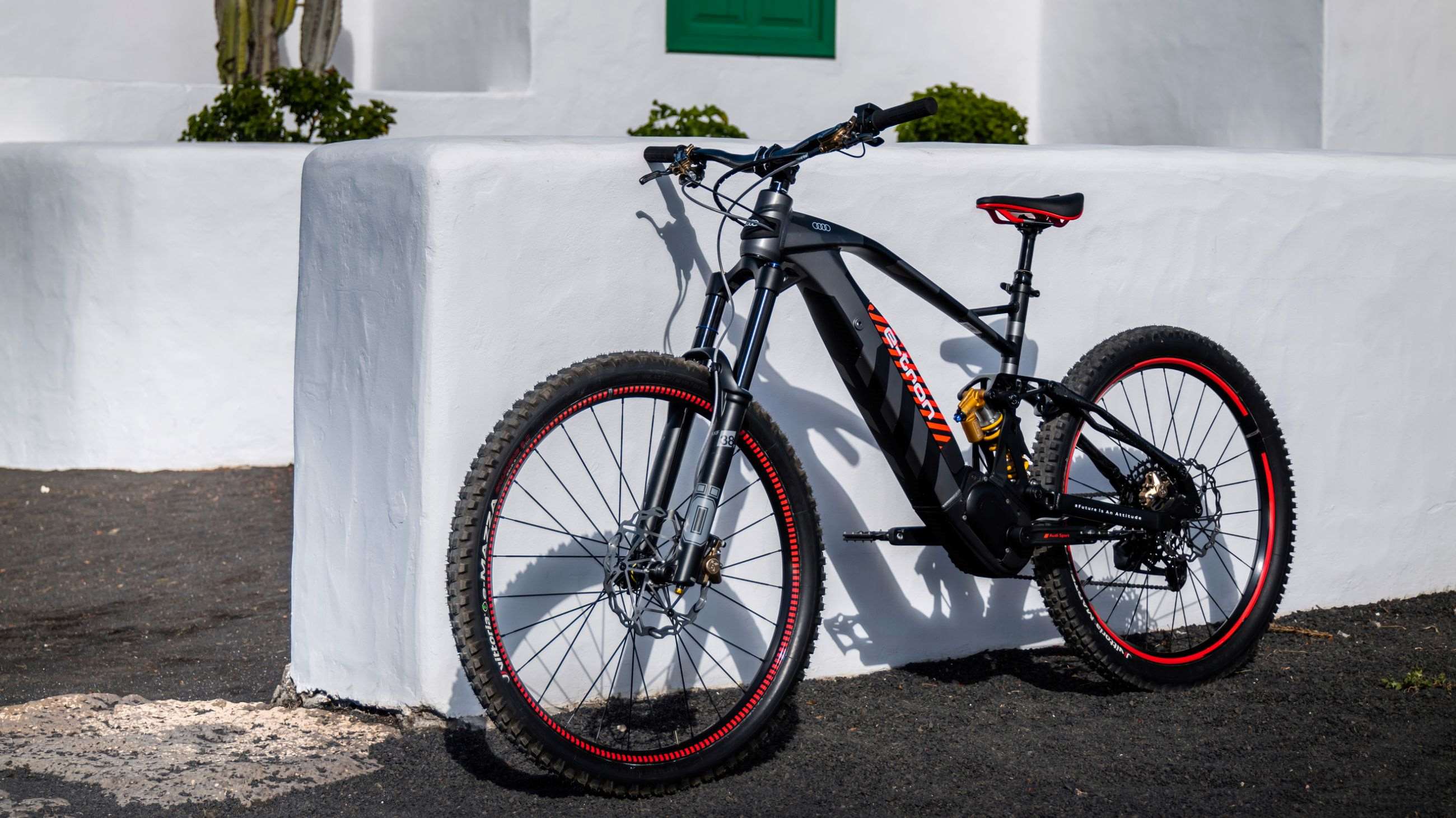 This is Audi s electric mountain bike GRR