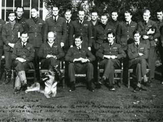 602-squadron-in-november-1940-with-the-alsatian-crash-in-the-front-row-and-paddy-holding-blitzkrieg-third-from-right-standing.jpg