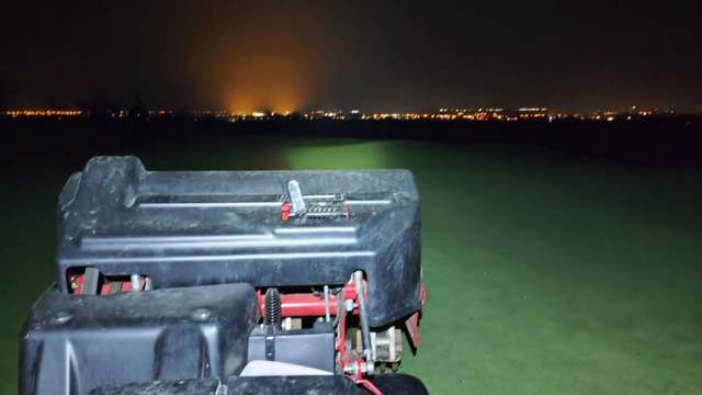 5am maintenance to get jobs completed whilst the course is closed.