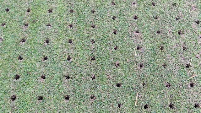 The clear up after hollow coring