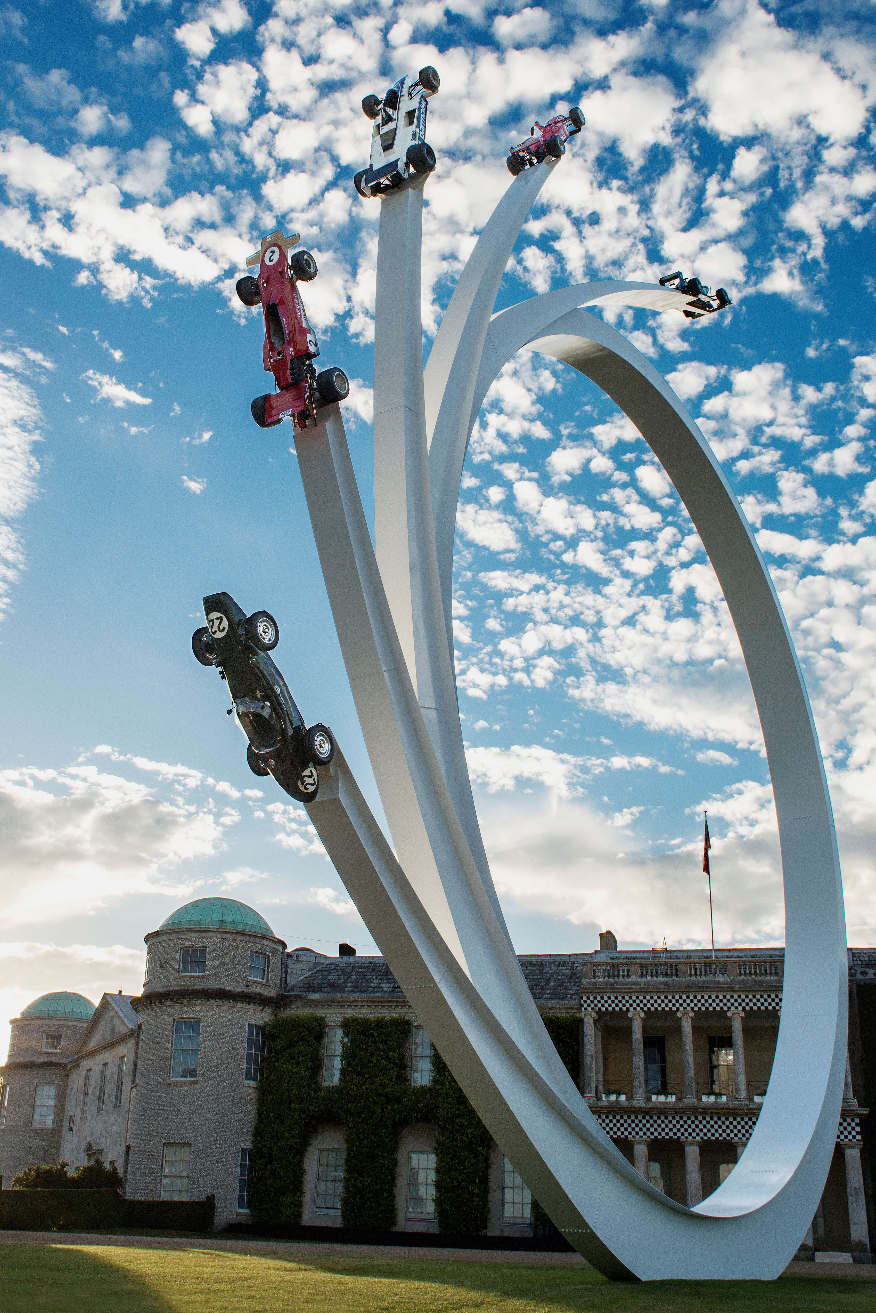 Goodwood Goodwood FoS opens with skysweeping sculpture