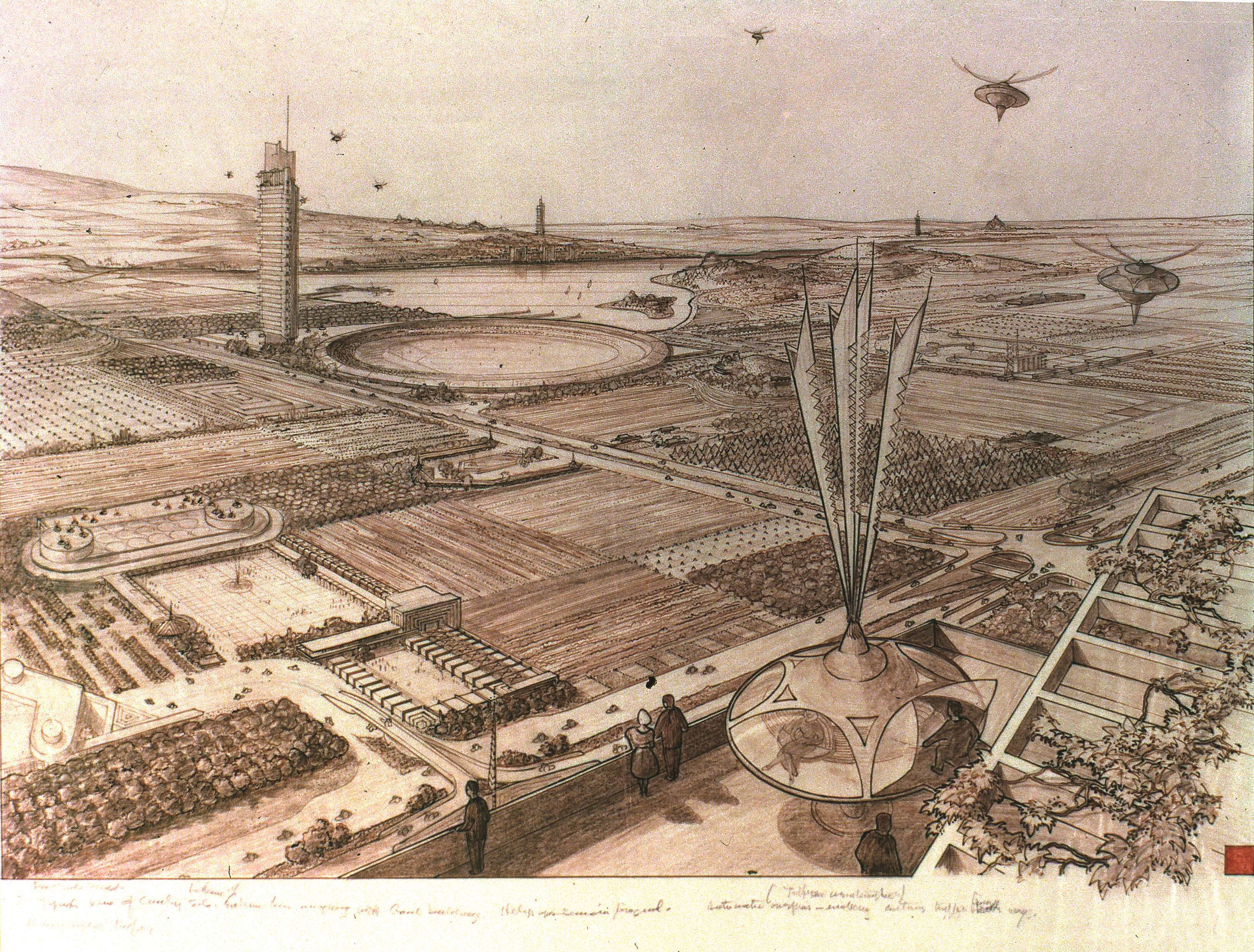 Frank Lloyd Wright’s1932 plan for Broadacre