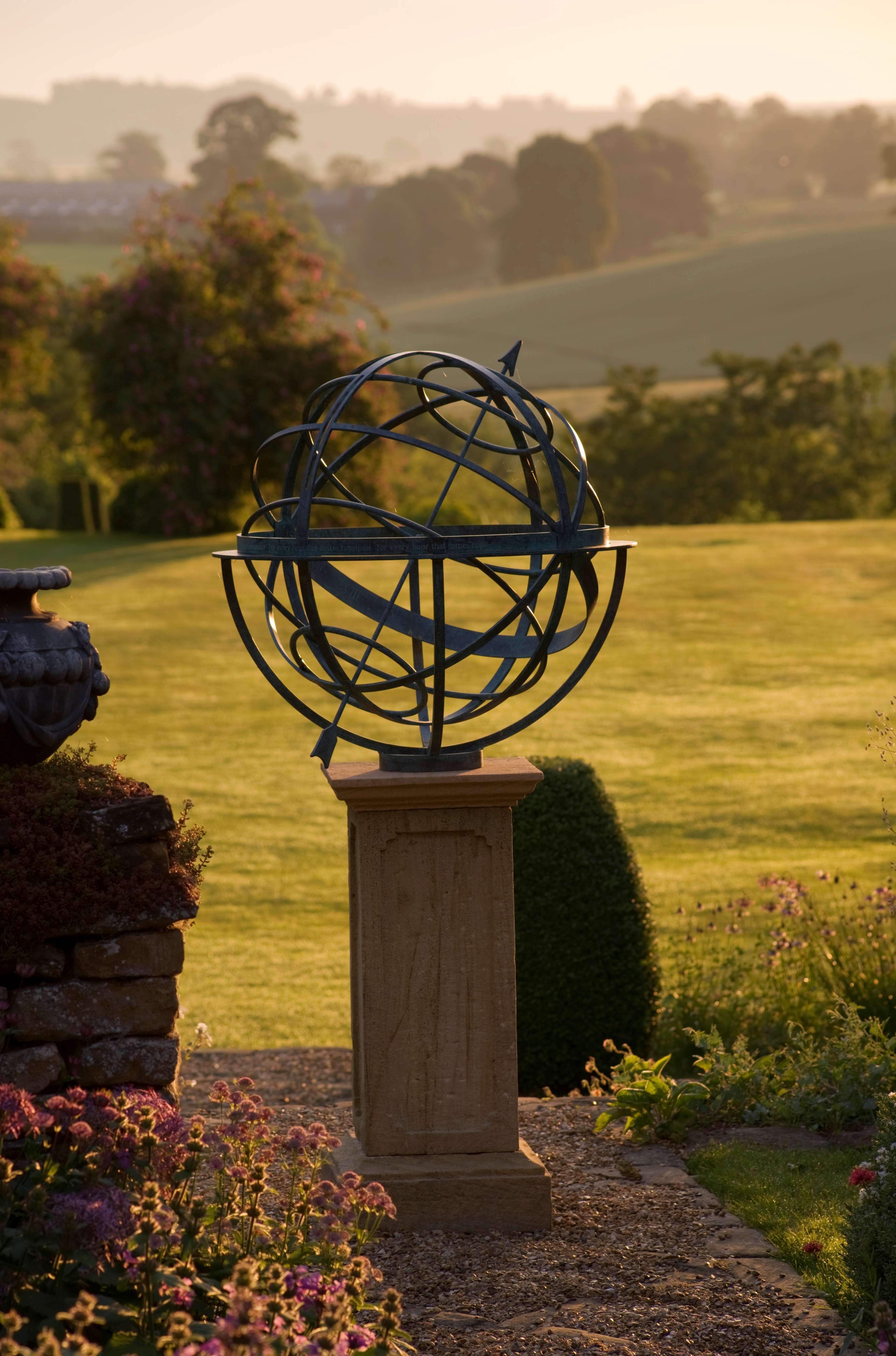 Bronze armillary sphere by David Harber (davidharber.co.uk)