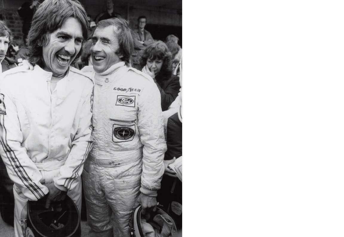 Jackie Stewart and George Harrison