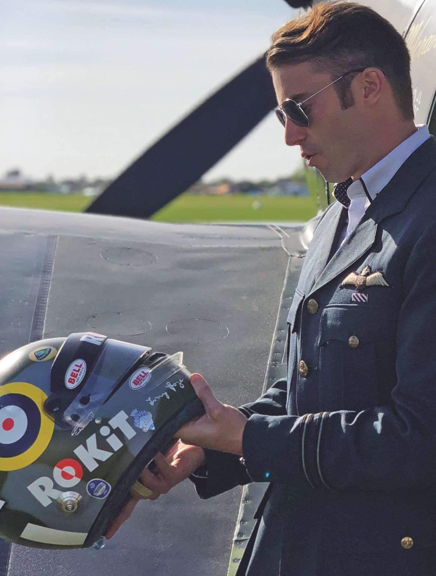 James Davison visited Goodwood to honour the memory of his grandfather Tony Gaze.